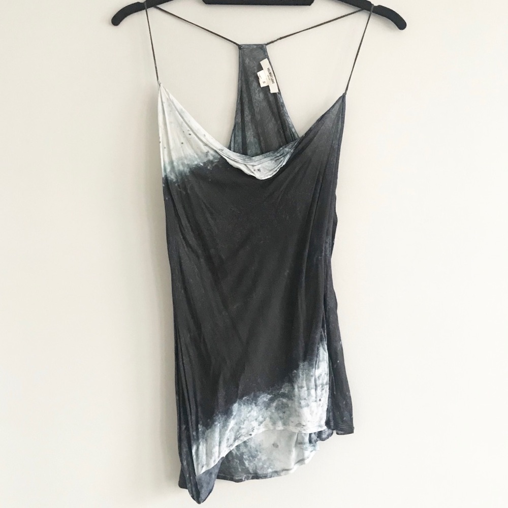 Helmut Lang Asymmetrical Tidal Print Tank - image 1